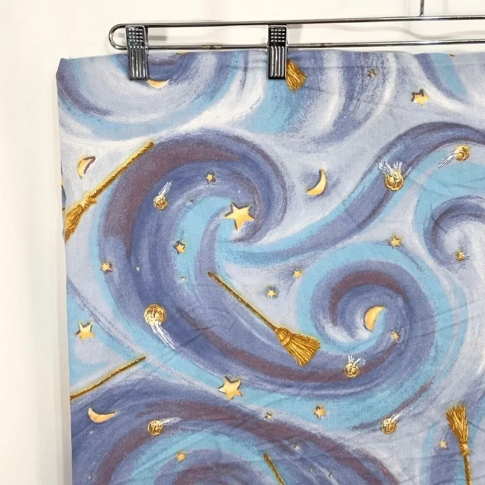 Harry Potter Twin Flat Sheet‎ Vintage 2000 Y2K Quidditch Chamber of Secrets